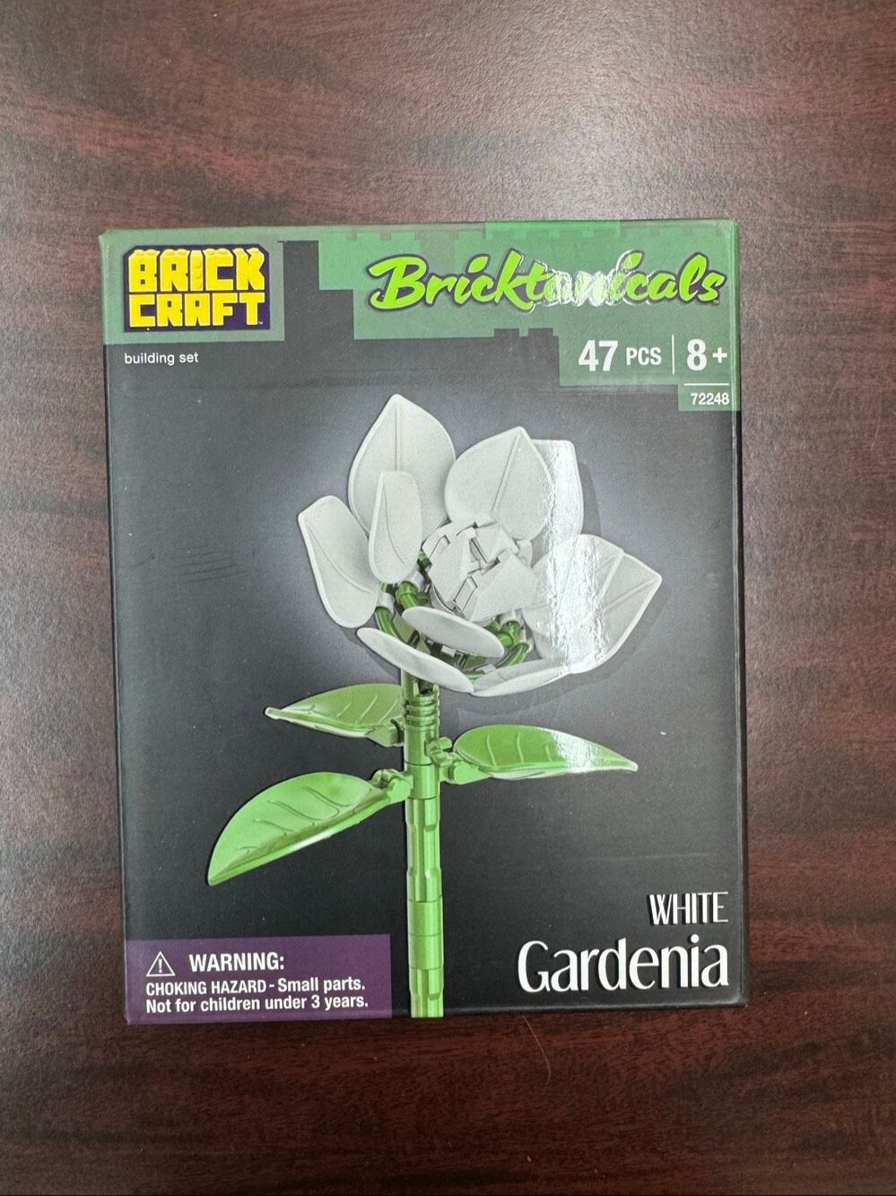 NWT Brick Craft Bricktanicals White Gardenia Flower Building Set- 73 Piece